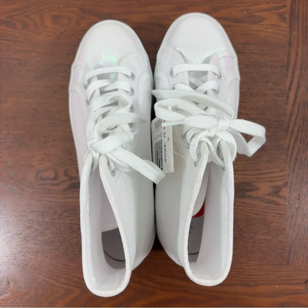 Superga‎ High Top Sneakers Lame Iridescent 2708 NWT 6